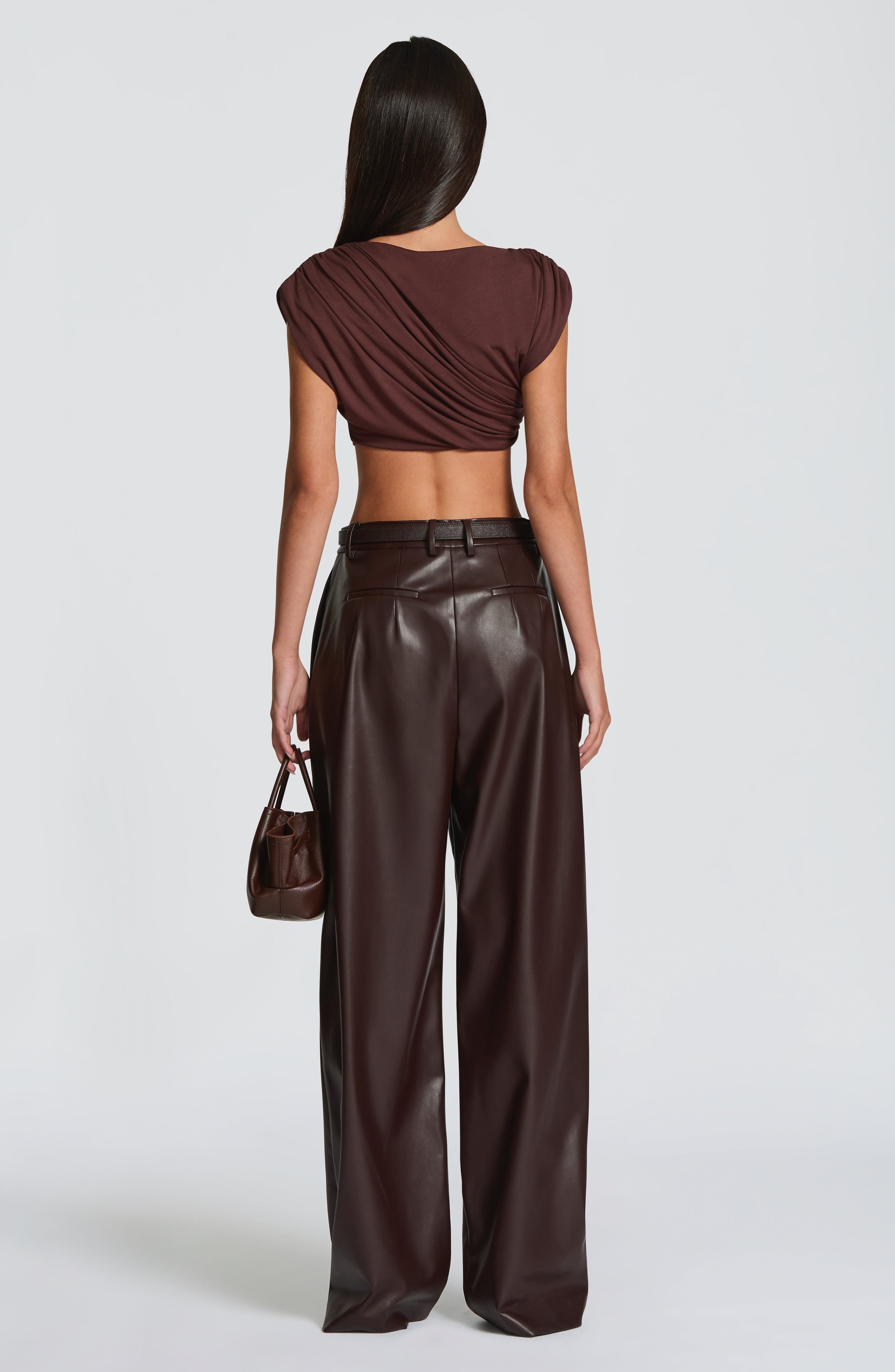 x Top - Plum Brown