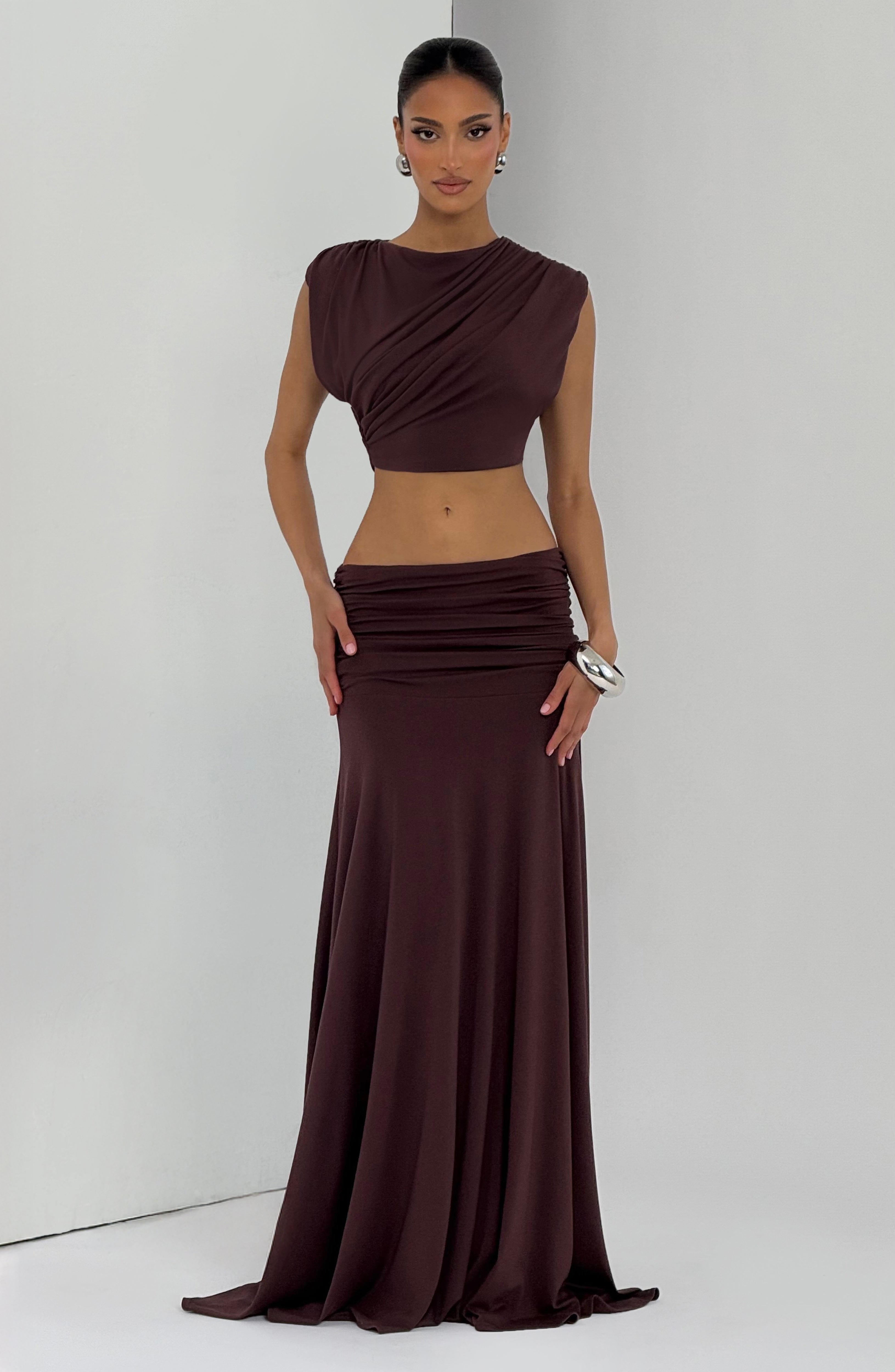 x Top - Plum Brown